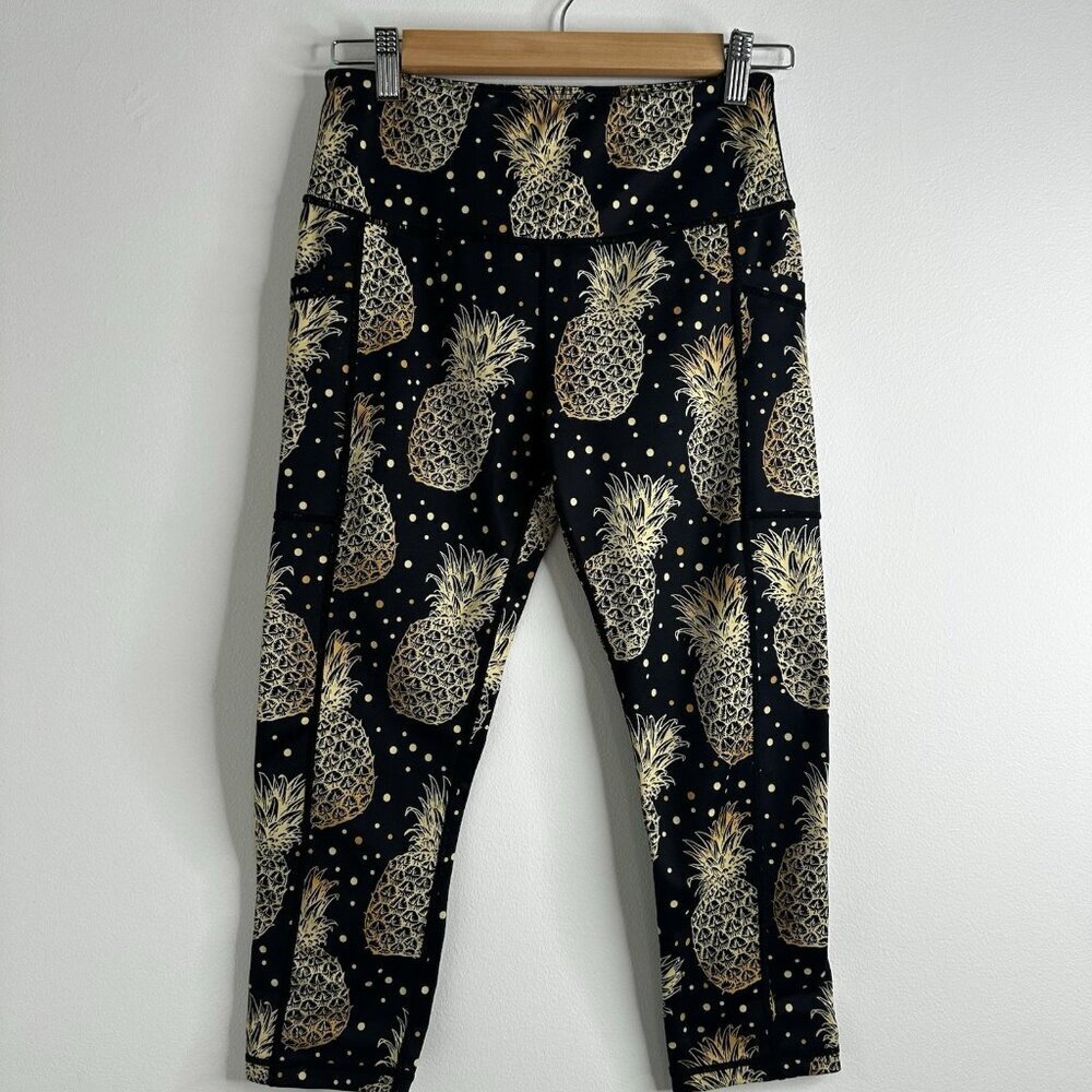 Constantly Varied Gear Small PINEAPPLE Legging Squat Approved Pockets Athletic